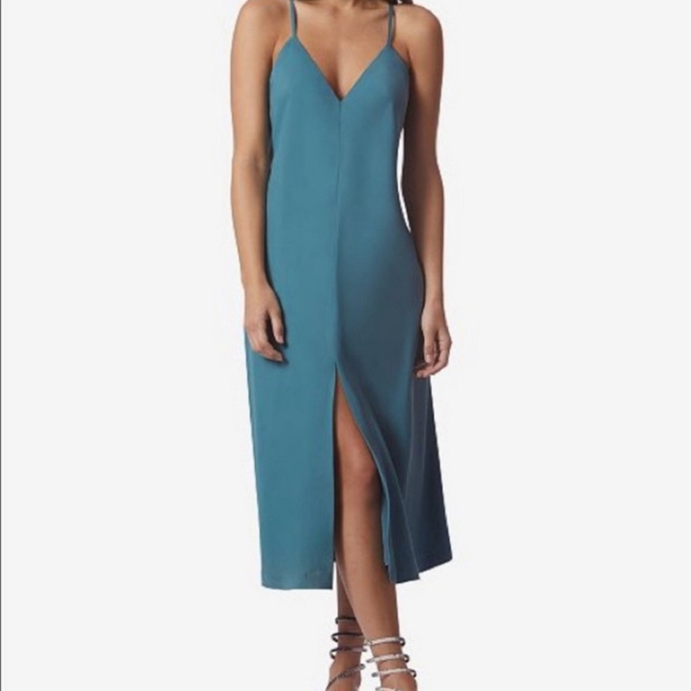 NWT - Anthropologie | Avec Les Filles Le Village Front Slit Crossback Slip Dress